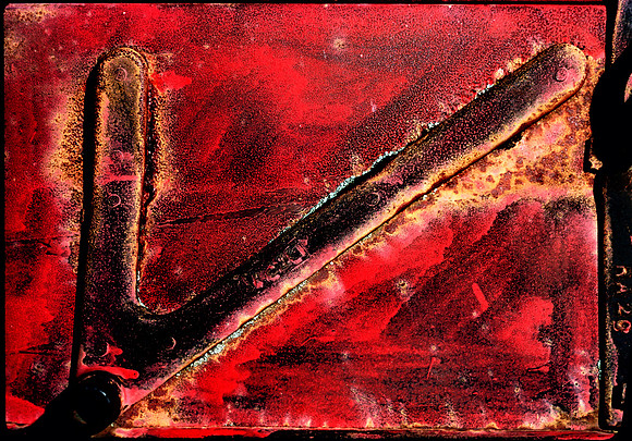 Old tractor panel