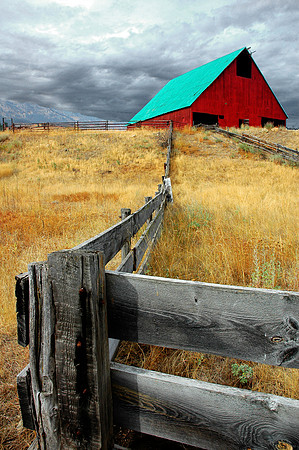 Barn and fence