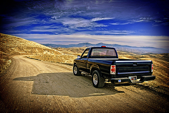 Blue truck